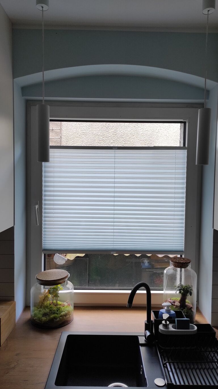 1- Plissee Rechteckfenster