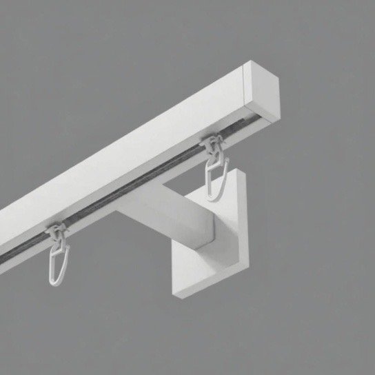 Aluminum Vorhangschiene 1 Läufig. 180 cm lang.