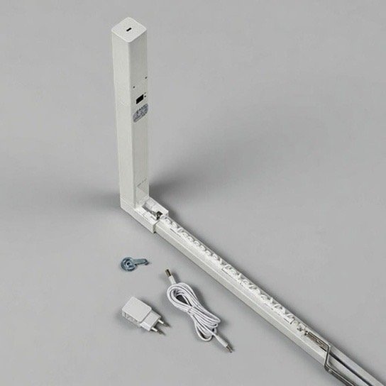 Elektrische Gardinenstange mit Batterie, 1-spurig. 180 cm lang.