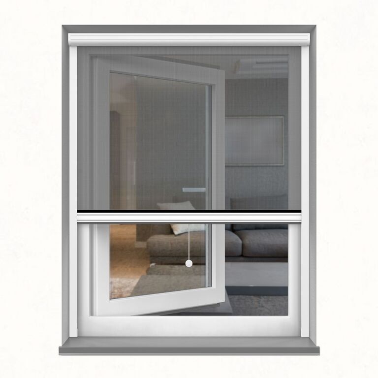 Insektenschutzrollo für senkrechte Fenster