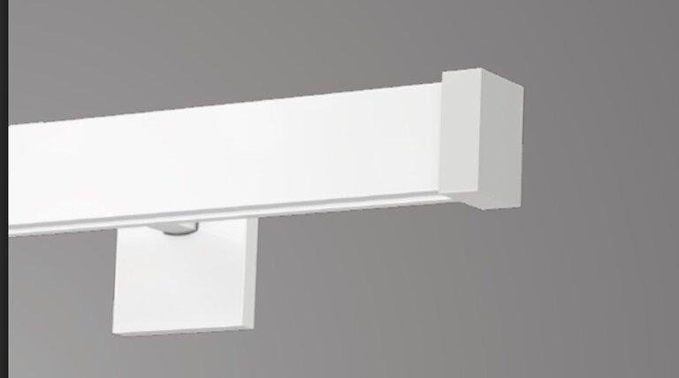 Aluminum Vorhangschiene 1 Läufig. 180 cm lang.