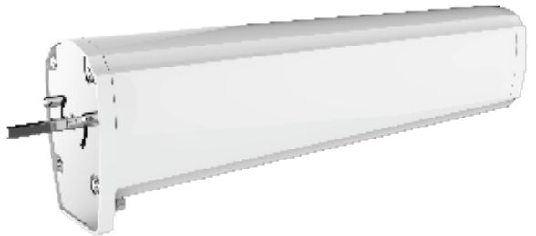 Elektrische Gardinenstange mit Motor ohne Batterie – 1-spurig. 180 cm lang.